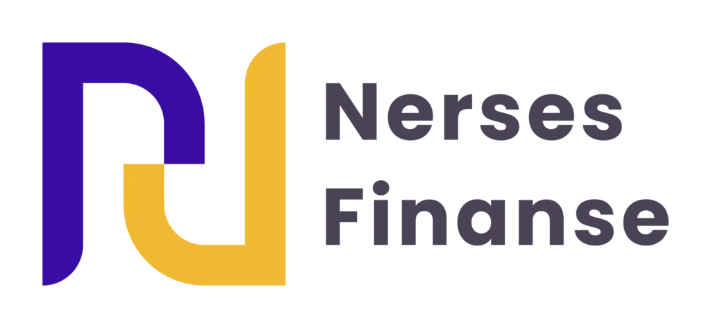 Logo Nerses Finanse w kolorze fioletowym oraz żółtym